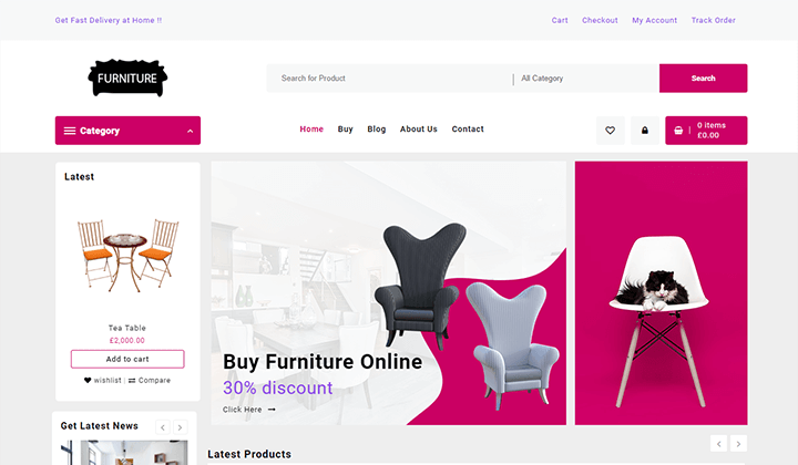 Furniture Shop - Best Interior WooCommerce WordPress Theme Template 2024